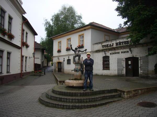 in front of wine brewery