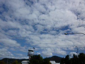 Cairns airport - and clouds