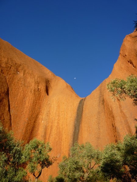Uluru and the moon