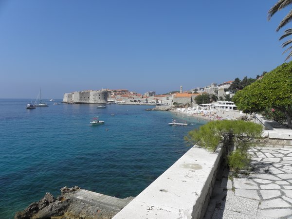 View of Dubrovnik from the terrace