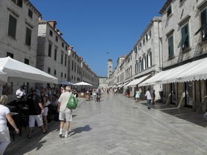 Near the main square in Dubrovnik
