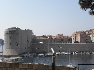 View of the old city walls
