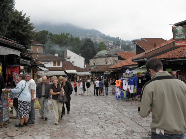 Arrival in the old part of Sarajevo (Turkish side)