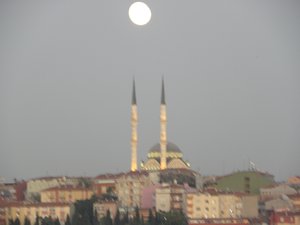 Moon over Istanbul