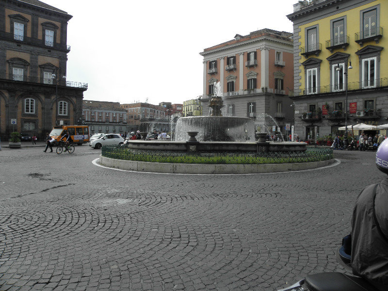 Very large piazza where we stopped for espresso
