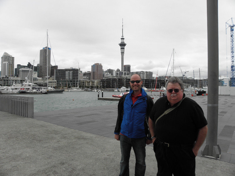 Shane and James in Auckland