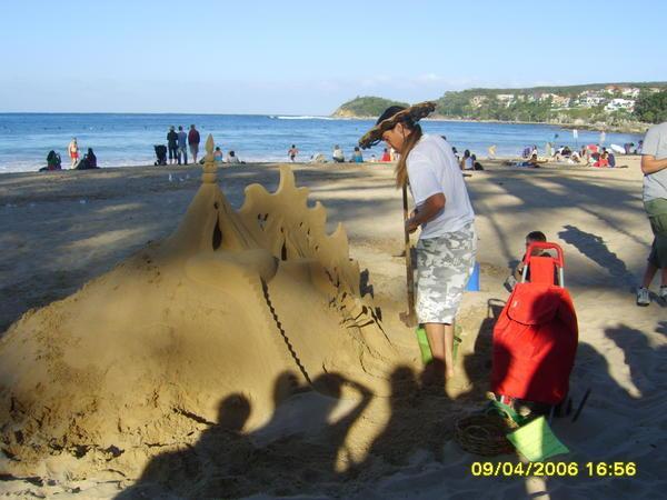 Sand Castle Man