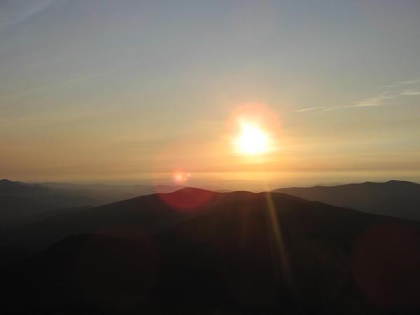 Sunset over the White Mountains
