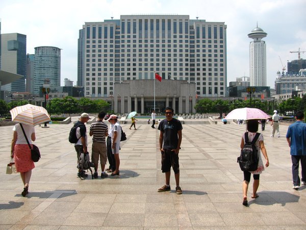 Me in Shanghai square