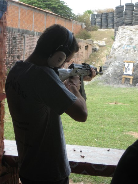 Shooting an AK47