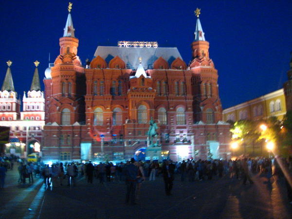 Friday night by the red Square
