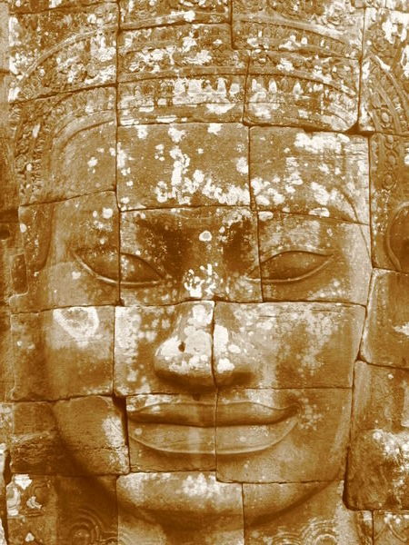Giant face in Bayon Temple