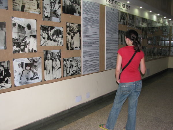 At the Ghandi museum in Delhi