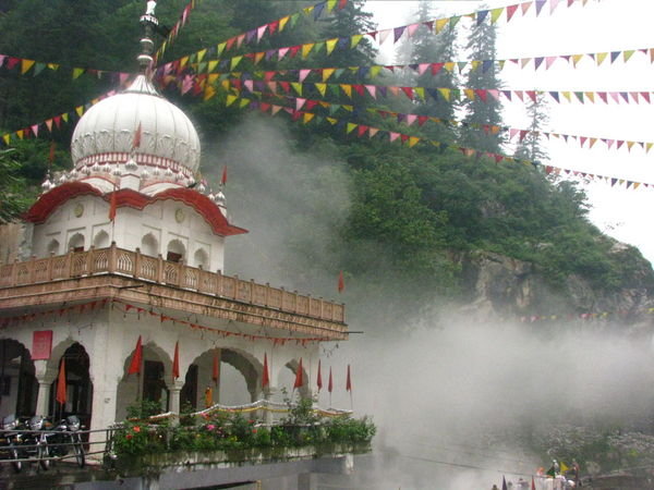 In Manikaram, the steaming hot baths by the temples