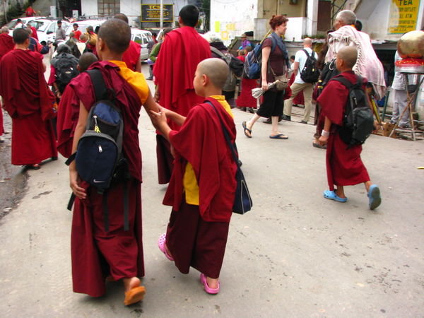 Monks in robes & croks: untraditionally cute.