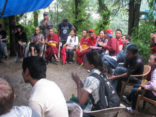 Volunteering class for Tibetans