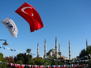 Turkish Flag & Blue Mosque