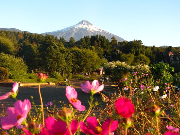 Volcano Villarrica from Pucon