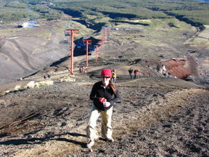 Going up the volcano 2