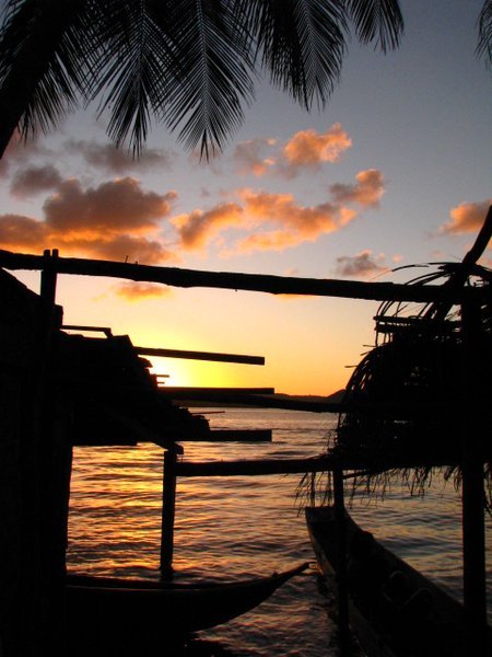 Sunset at Lagoa Mundau