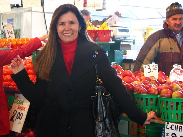 Me at one of Montreal's markets