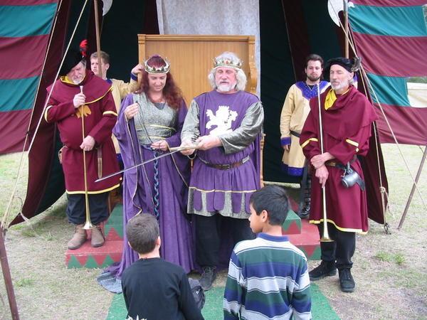 Yannick & Manuel being knighted