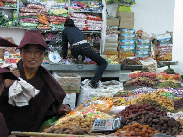 Nun at the market