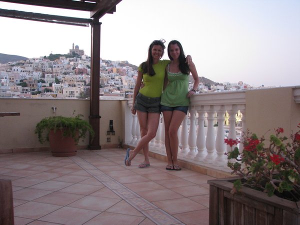 Amanda & I at our hotel roof top