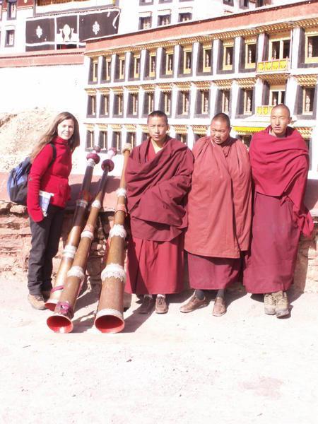me and 3 musician monks