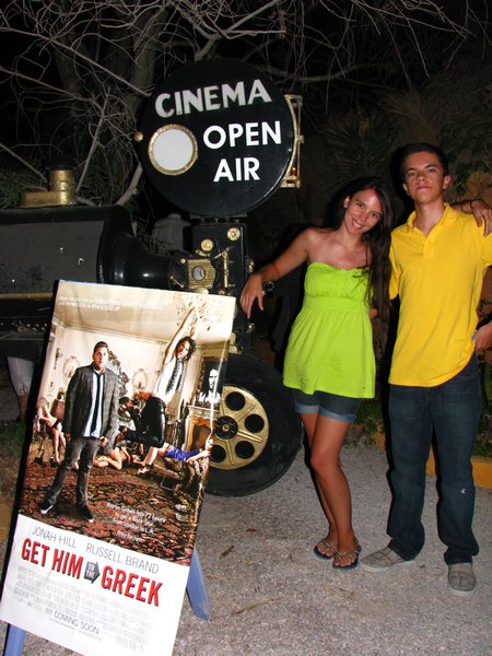 Open Air Cinema in Santorini