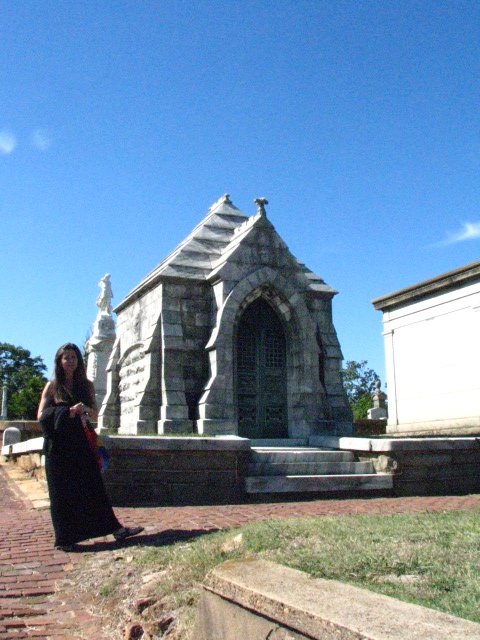 At cementery