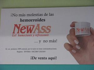 Pharmacy add at airport in Medellin