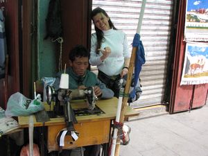 Getting service on the streets of Lhasa