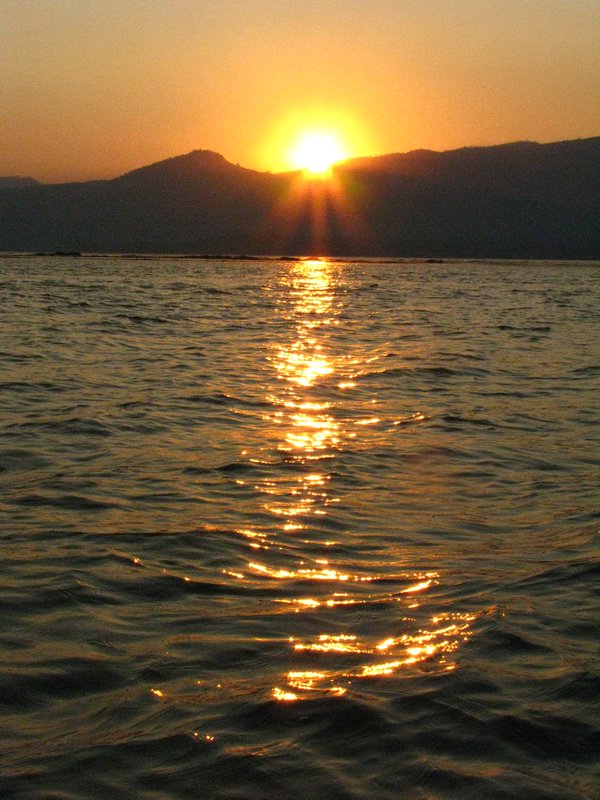 Inle Lake Sunset.
