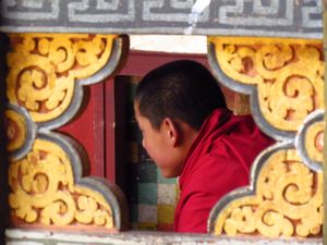 Young Monk at Paro Dzong