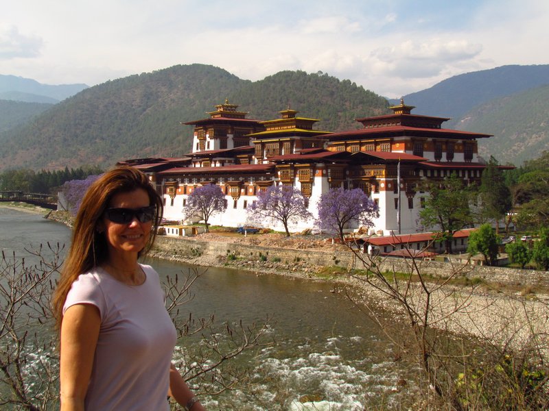 With Panakha Dzong on background