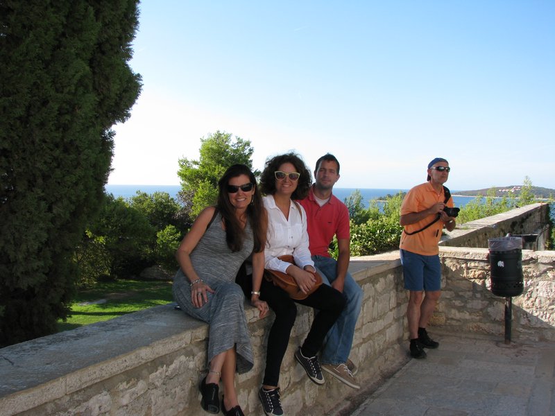 with friends in Rovinj