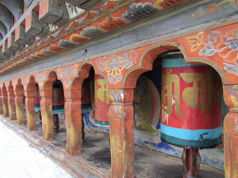 Prayer wells at Kyichu Lhakhang Monastery