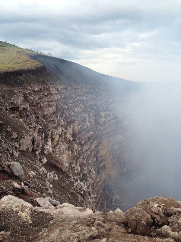 crater of volcano