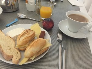 basic portuguese breakfast with...