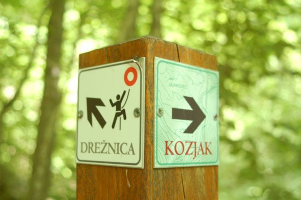 The way to Slap Kozjak