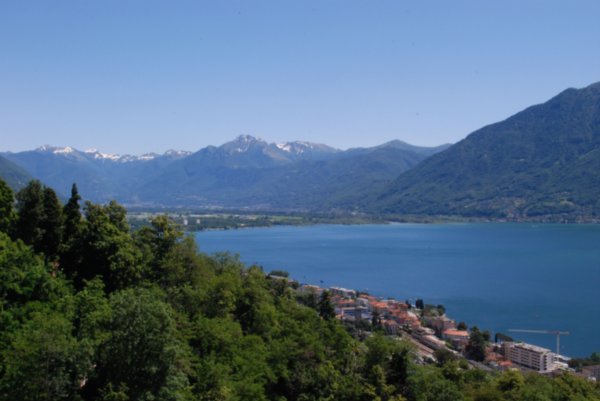 View from the hill in Locarno