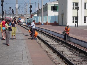Cleaning the tracks