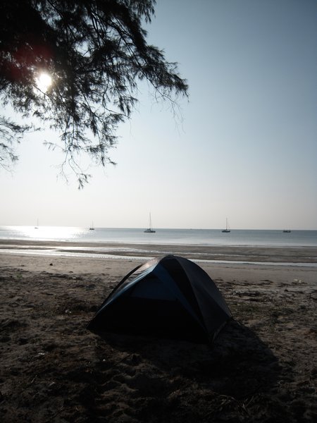 Camping on the beach in Koh Tarutao