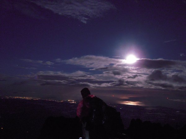 Just before sunrise on Mt. Kinabalu, New Year's day