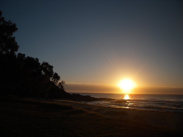 The sunset in Port Macquarie