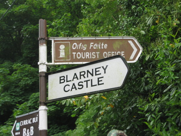 Sign to Blarney Castle