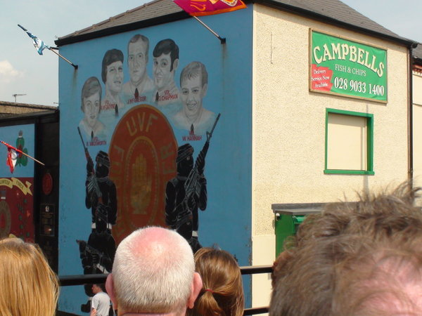 Mural from the Unionist Side of the Peace Wall