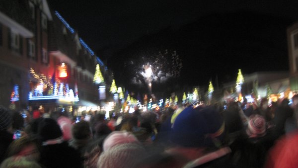 the centre of banff, new year