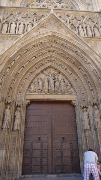 Door to the church